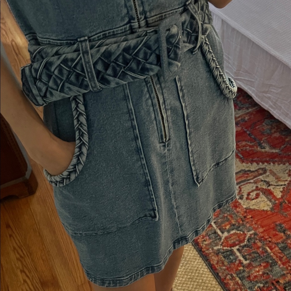 Show Me Your MuMu Blue Denim Mini Dress - Picture 3 of 7